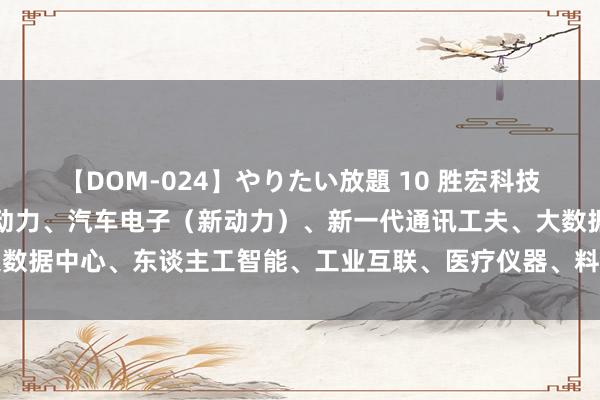 【DOM-024】やりたい放題 10 胜宏科技：公司居品平时诈骗于新动力、汽车电子（新动力）、新一代通讯工夫、大数据中心、东谈主工智能、工业互联、医疗仪器、料到机、航空航天等限制