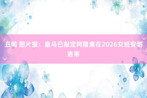 丑闻 图片报：皇马已敲定阿隆索在2026交班安切洛蒂